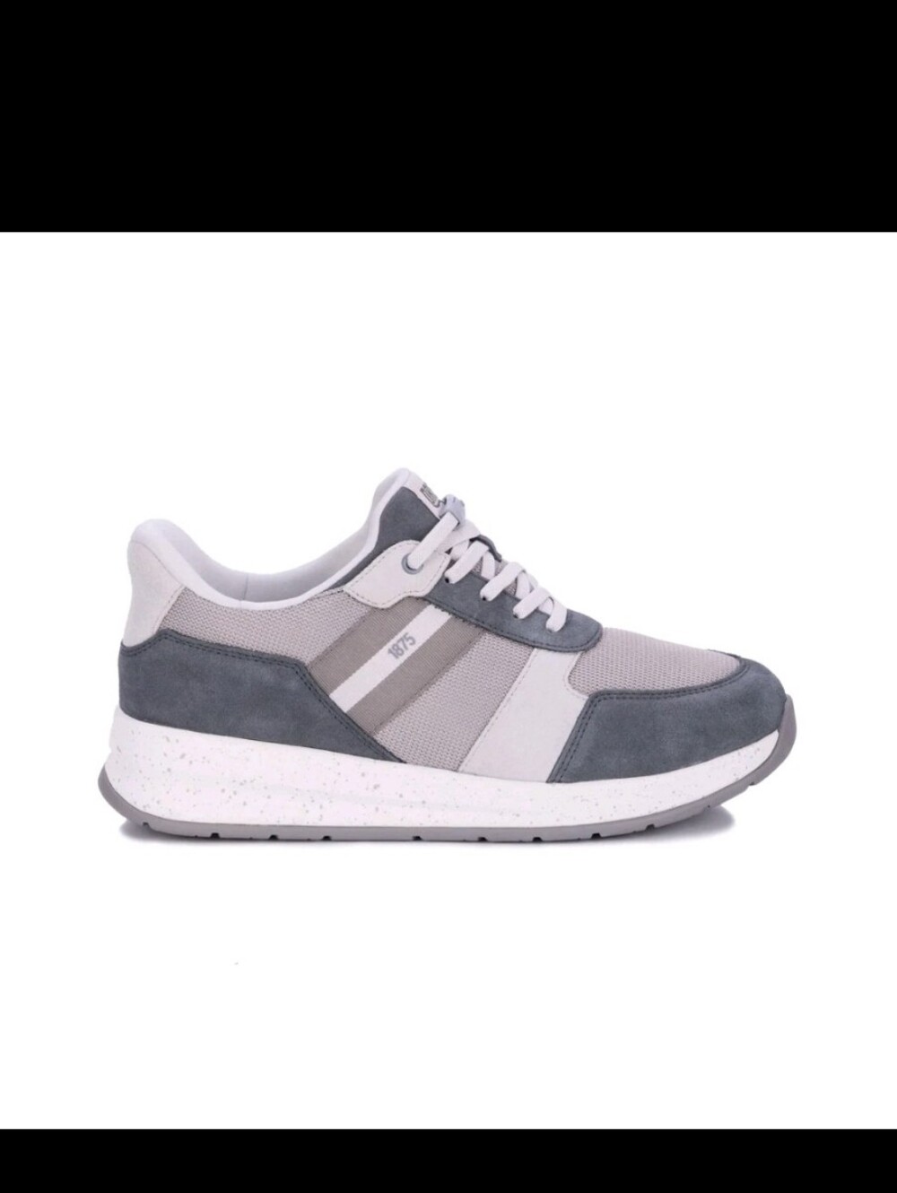 Drew Men’s Connor Orthotic Comfort Sneaker Gray Suede Combo 40113